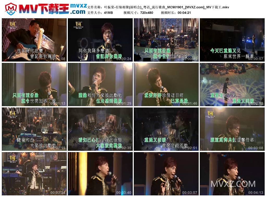 叶振棠-有缘相聚(演唱会)_粤语_流行歌曲_MC901901